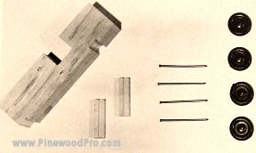 pinewood derby history - original car kit